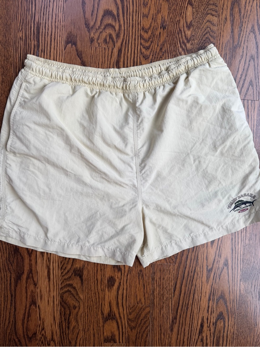 Tommy Bahama Vintage Retro Yellow Men’s Elastic Swim Trunks